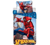 Spiderman - Biancheria da letto reversibile, 135/140 x 200 cm, colore: Blu