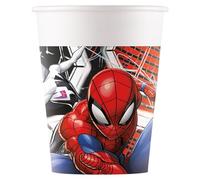 Spiderman - Bicchieri di carta FSC, 200 ml, confezione da 8