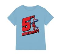 Spiderman Birthday 5 Unisex T-Shirt Bambini, 5-6 A