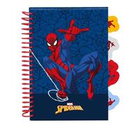 SPIDERMAN - Blocco note A5, quaderni, ideale per bambini in età scolastica, comodo e versatile, qualità e resistenza, 14,8 x 21 cm