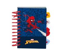SPIDERMAN - Blocco note A7, quaderni, ideale per bambini in età scolastica, comodo e versatile, qualità e resistenza, 7,4 x 10,5 cm