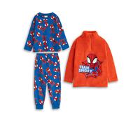 Spiderman Blu Character Set di 3 pezzi pigiama a gamba lunga a maniche lunghe e