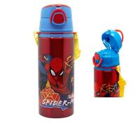 Spiderman Borraccia in Alluminio 730ml con Cannuccia Bambini n/termica Marvel