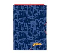 SPIDERMAN - Cartella a fogli con 3 fogli, ideale per bambini di diverse età, comoda e versatile, qualità e resistenza, 26 x 36,5 cm