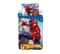 Spiderman City Copripiumino Singolo 140x200 + Federa Cotone Marvel