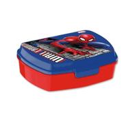 Spiderman - Contenitore per il pranzo per bambini, 20 cm, in plastica, riutilizzabile, per alimenti, per la scuola e i viaggi, dai 3 anni in su
