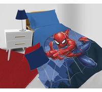 Spiderman, Copriletto Trapuntato Letto Singolo Primaverile, Trapunta Primaverile letto singolo, Copriletto Mezza Stagione Tapuntato, 100% Microfibra, Prodotto Ufficiale Marvel