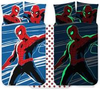 Spiderman Copripiumino Neonato 100x135 + Federa 40x60 Cotone Brillante Buio