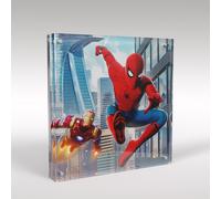 Spiderman E Ironman Acrilico Arte Display Blocco