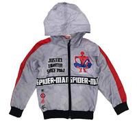 Spiderman - giacca a vento bambino spiderman 3 4 6 8 anni - 2-3-anni - grigio