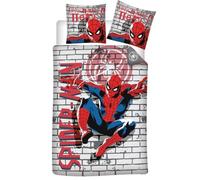 Aymax! Parure da letto Spiderman Graffiti 1 piazza copripiumino 140x200 + federa 65x65 policotone