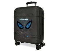Joumma Marvel Spiderman Is Watching Us Valigia da Cabina Nero 40 x 55 x 20 cm Rigida ABS Chiusura TSA 37L 2,8 kg 4 ruote doppie