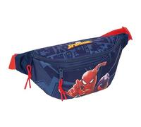 SPIDERMAN Marsupio con tasca esterna, ideale per giovani e bambini di diverse età, comodo e versatile, qualità e resistenza, 23 x 9 x 12 cm