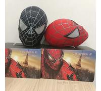 Spiderman Marvel 1/1 3D Spider-Man Tobey Maschera Halloween Cosplay Faceshell Lenti staccabili Costumi Collezione di supereroi Modelli