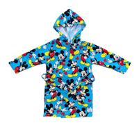 Spiderman Marvel Accappatoio in microfibra 100% poliestere con cappuccio e tasche, asciugatura rapida, ideale per bagno, piscina, mare, blu cielo, 9-10 anni