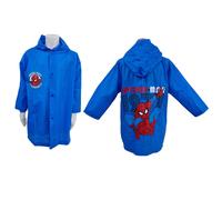 Spiderman Marvel Giacca Para pioggia Impermeabile 4-9anni Mantella Blu Poncho