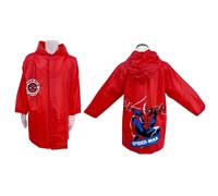 Spiderman Marvel Giacca Para pioggia Impermeabile 4-9anni Mantella Rosso Poncho