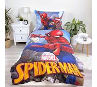 Spiderman marvel Set Letto Singolo Copripiumino Federa 100% cotone Spiderman ma