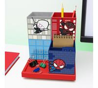 Spiderman Official Licensed Comic Book Desktop Organizer, Gamer and Comic Series Fan Decor and Gift, Nostalgic Marvel Superhero Desk and Table Accessory | Paladone
