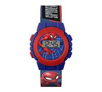 Spiderman Orologio digitale al quarzo da ragazzo con cinturino in plastica SPD4972, Blu e rosso., Cinturino