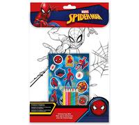 Spiderman Set Da Colorare Con Adesivi