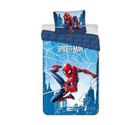 Spiderman - Set di biancheria da letto, 2 pezzi, copripiumino 140 x 200 cm + federa 50 x 70 cm