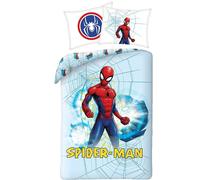 SPIDERMAN Set Letto COPRIPIUMINO 140x200cm COTONE Uomo Ragno MARVEL Originale
