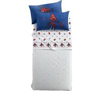 Spiderman Spidey Completo Caleffi Letto 3pz 1 Piazza, 100% Cotone Multicolore