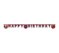 Spiderman, Striscione di carta FSC con scritta "Happy Birthday", lunghezza 2 m