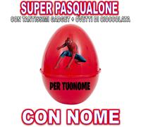 SPIDERMAN SUPER PASQUALONE SORPRESONE UOVO DI PASQUA CONTENITORE CON SORPRESE