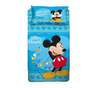 Spiderman-Topolino Parure Copripiumino Sacco+ Federa Letto Singolo 1 Piazza