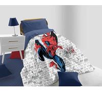 Spiderman, Trapunta Singola Disney Marvel, Piumone Invernale 170x260, In Microfibra