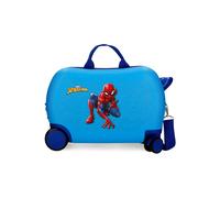 Disney Spiderman Vigilant Luggage - Bagaglio per bambini, ragazzi, il bagaglio a mano Vigilant con lucchetto a combinazione laterale e 4 ruote è realizzato in ABS, un materiale rigido e leggero.