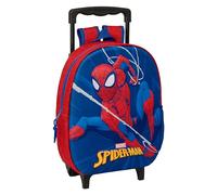 SPIDERMAN - Zaino per bambini 3D con ruote, ideale per bambini di diverse età, comodo e versatile, qualità e resistenza, 27 x 10 x 33 cm