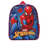 Spiderman Zaino per bambini, con tasca laterale in rete, Spiderman - Blue Web, Taglia unica