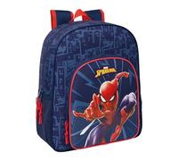 SPIDERMAN - Zaino scuola per bambini, adattabile al carrello, ideale per bambini in età scolare, comodo e versatile, qualità e resistenza, 32 x 12 x 38 cm