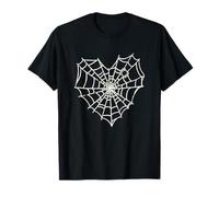 Spiderweb Love Spooky Design disegnato per Ottobre Night Party Maglietta