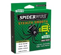 SPIDERWIRE 300 MT MOSS GREEN DIAM 0,23MM FILO TRECCIATO STEALTH SMOOTH 8FILI USA
