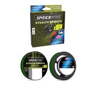 SpiderWire 8 Braid & Fluorocarbon Duo Spool System, filo da pesca, Superline, Pesca dei predatori, luccio, persico, lucioperca, trota, Unisex, verde muschio/trasparente. 0.11mm, 10.3kg, lb, yd