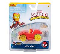 Spidey and his Amazing Friends Amazing Metals - Macchina da corsa in scala 1:64 (Iron Tony Stark Man)