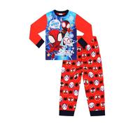 Spidey And His Amazing Friends Set Pigiama per Bambini e Bambine Spiderman PJ's per Bambini, Rosso, 4-5 Years