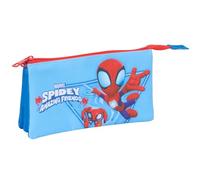 SPIDEY - Astuccio triplo, astuccio per bambini, ideale per bambini in età scolastica, comodo e versatile, qualità e resistenza, 22 x 3 x 12 cm