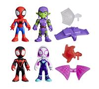 Spidey e i suoi fantastici amici Marvel Web-Sling Adventure Set da 3 pollici di action figure set di giocattoli Spider-Man per bambini di et compres
