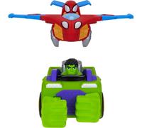 Spidey und Seine Super-Friends SNF0323 - Team Up veicolo, combinazione di Hulk Veicolo & Spidey Jet
