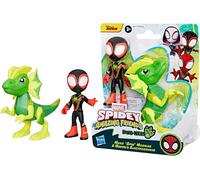 SPIDEY Electrosaurus MILES MORALES Originale DINO-WEB Spider Man Hasbro G0121