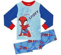 Spidey & Friends - Spider-Man Unisex Pigiama a Maniche Lunghe per Bambini - 3-4 Anni: 104cm
