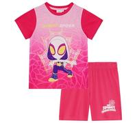 Spidey & Friends Spidergirl Ghost Spider Pigiama corto, Ragno fantasma, 7-8 Years
