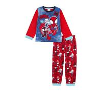 Spidey & His Amazing Friends Pigiama | Set pigiama lungo per ragazzi | Spiderman Pjs per ragazzi | Merchandise ufficiale Spidey, Rosso, 3-4 Years