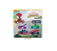 Jazwares - Spidey 4 veicoli Dino Diecast Metal