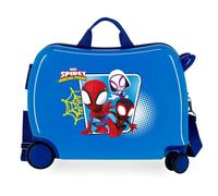 Spidey Team Up Trolley da Viaggio Cavalcabile Abs 4 Ruote Blu